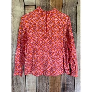 IBKUL Quarter Zip Pullover Top Geometric Golfcore UPF Sun Protection Size XL